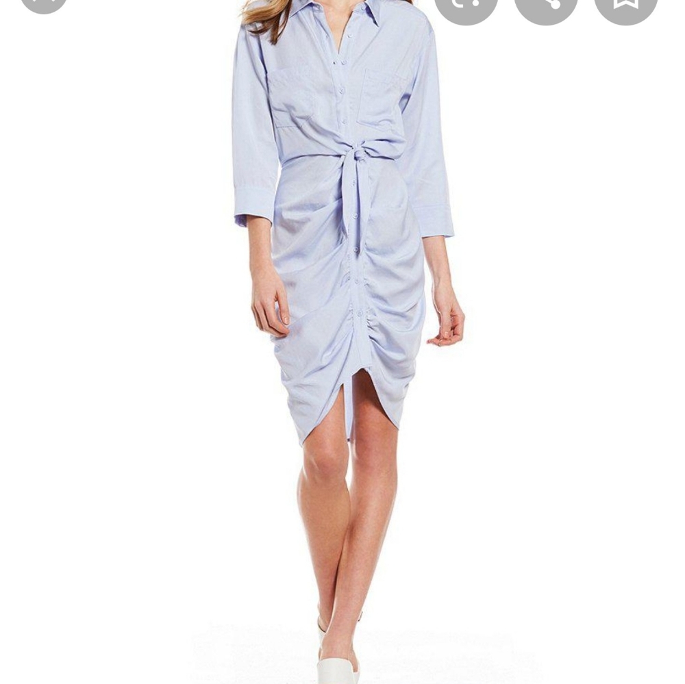Gianni Bini lt. Blue Button Up Dress